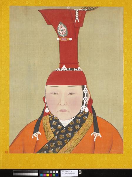 元代后半身像　冊　元代后