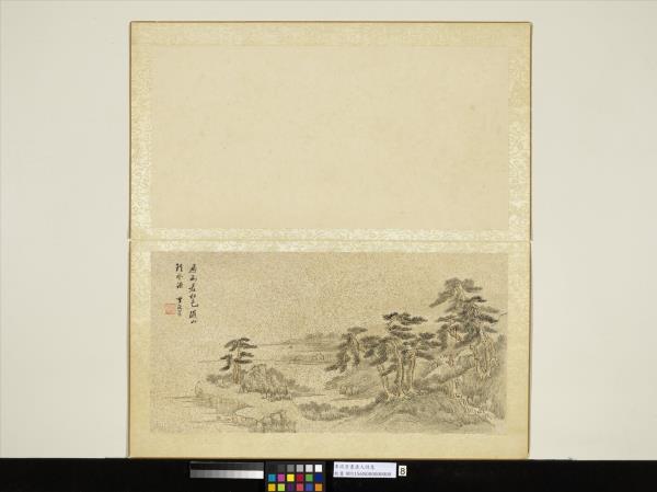 明李流芳畫唐人詩意　冊　劉長卿尋南溪常山道人隱居詩