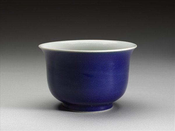 霽青釉仰鐘式碗