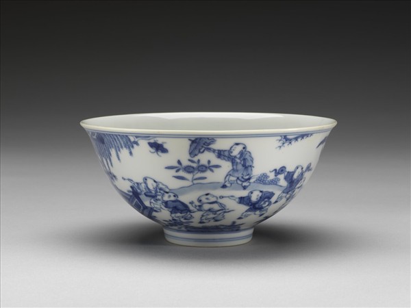 青花嬰戲圖碗