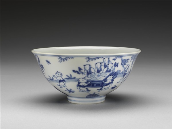 青花嬰戲圖碗