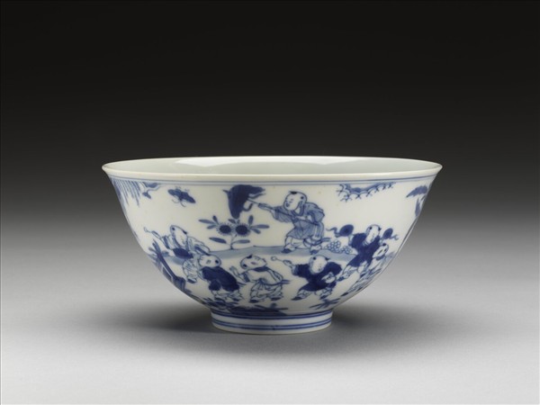 青花嬰戲圖碗
