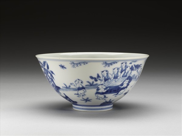 青花嬰戲圖碗