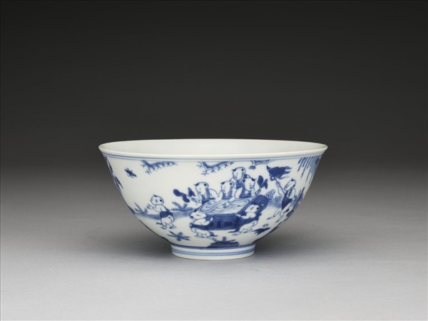青花嬰戲圖碗