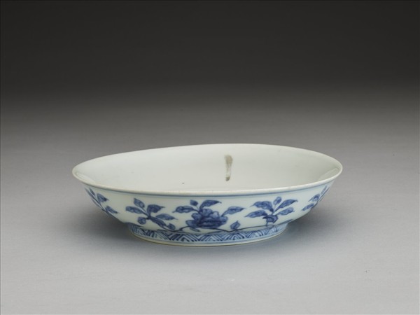 青花花果紋盤