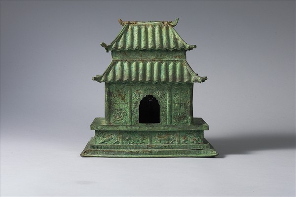 中國 西魏 大統五年銘（539） 銅鎏金 佛殿