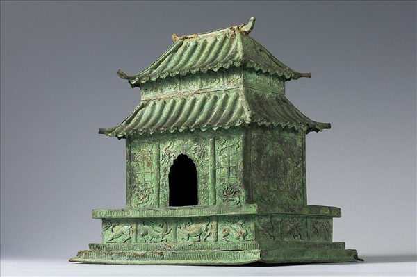 中國 西魏 大統五年銘（539） 銅鎏金 佛殿