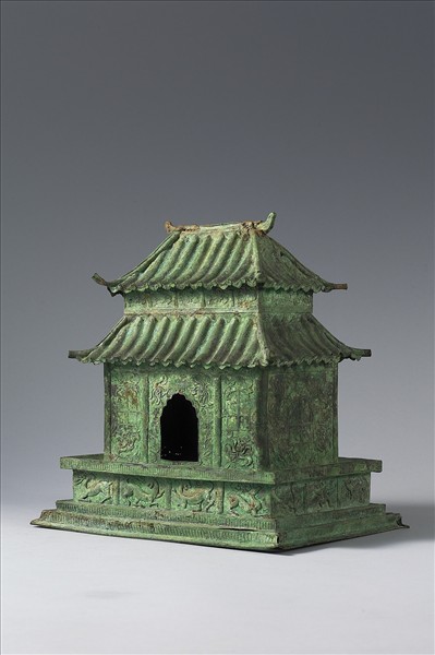 中國 西魏 大統五年銘（539） 銅鎏金 佛殿