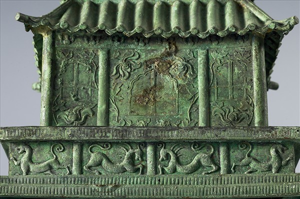 中國 西魏 大統五年銘（539） 銅鎏金 佛殿