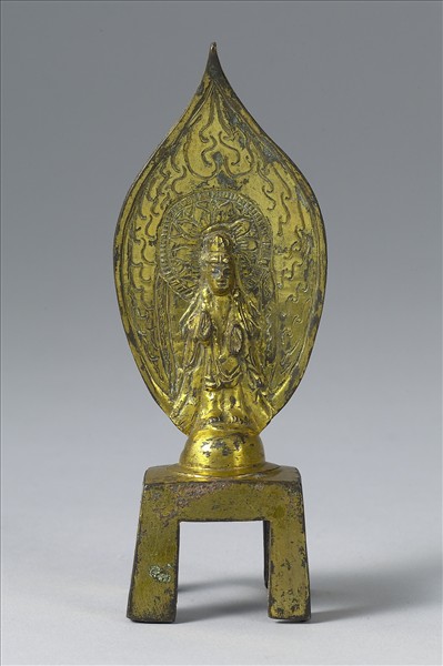 中國 北齊 銅鎏金 菩薩立像