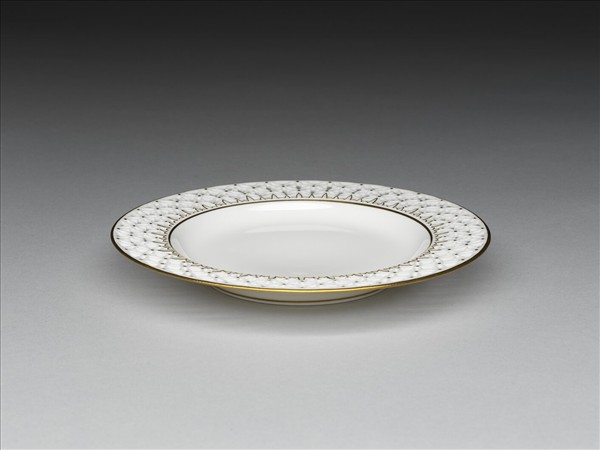 法國 塞弗爾窯 白瓷描金鏤空雕花杯托