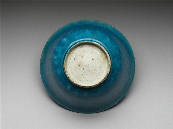 孔雀綠釉碗