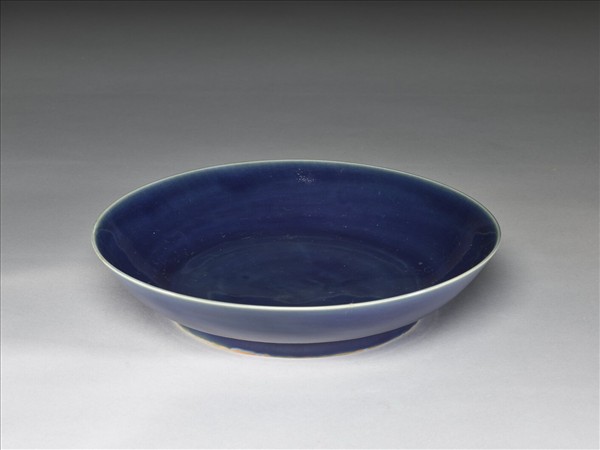 霽青釉盤