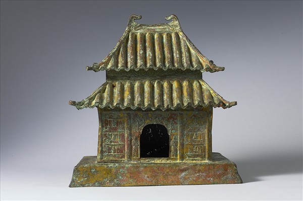 中國 唐 乾符二年（875） 押出銅鎏金 佛殿