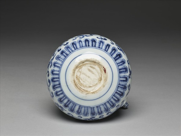 青花花卉紋花澆