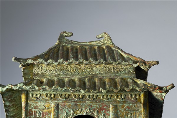 中國 唐 乾符二年（875） 押出銅鎏金 佛殿