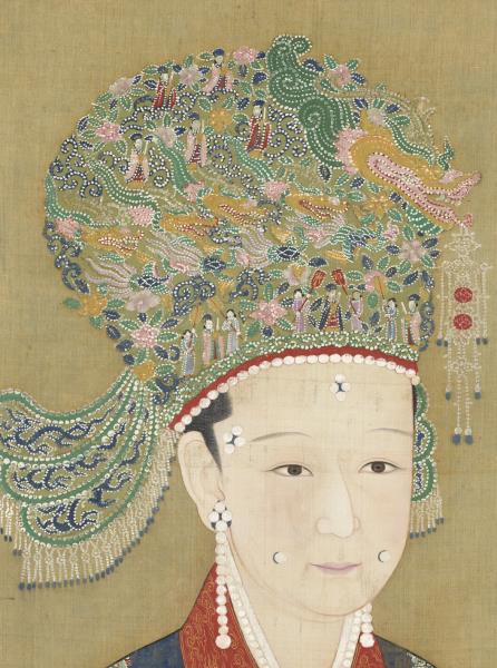 宋代后半身像　冊　高宗后