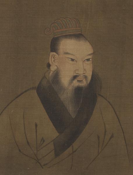 歷代帝王半身像　冊　顓頊高陽氏