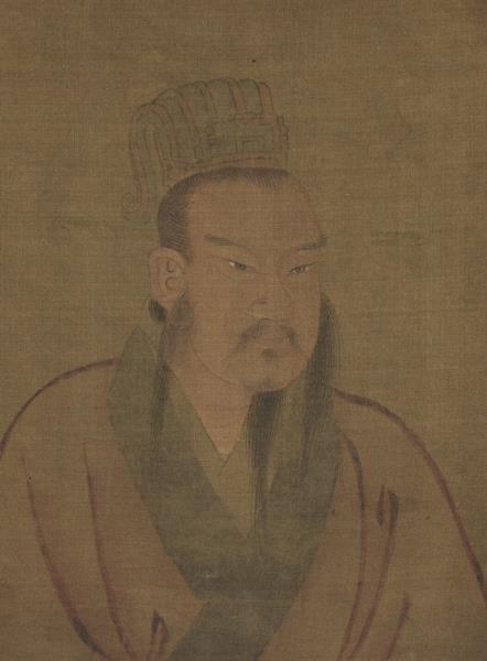 歷代帝王半身像　冊　梁武帝