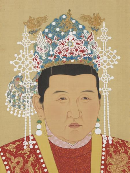 明代帝后半身像（一）　冊　明太祖高皇帝