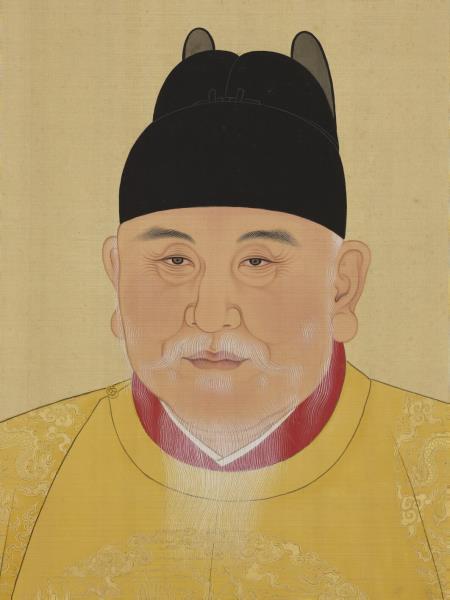 明代帝后半身像（一）　冊　明太祖高皇帝