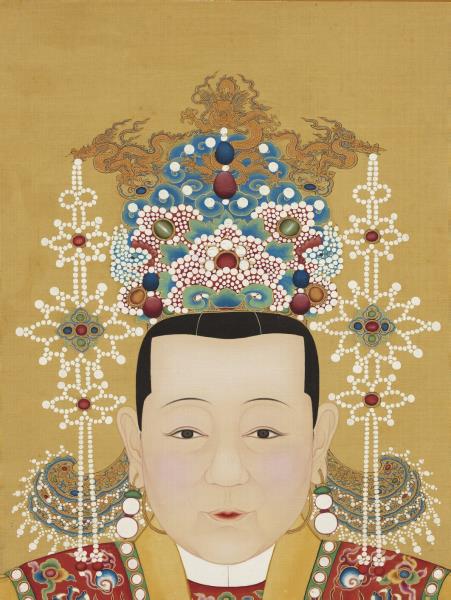 明代帝后半身像（一）　冊　孝肅皇后