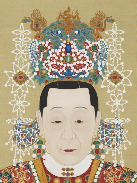 明代帝后半身像（一）　冊　孝貞純皇后