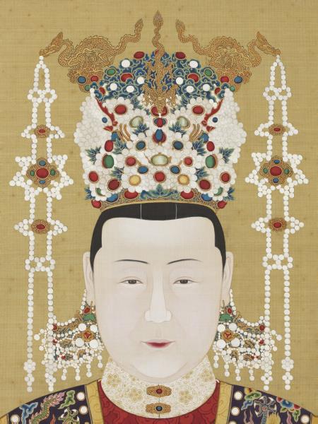 明代帝后半身像（一）　冊　孝靜毅皇后