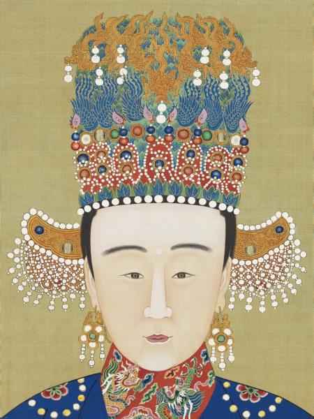 明代帝后半身像（二）　冊　孝恪皇后