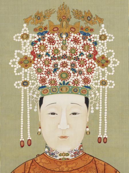 明代帝后半身像（二）　冊　孝靖皇后