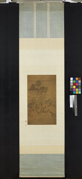 五代後蜀丘文播文會圖　軸