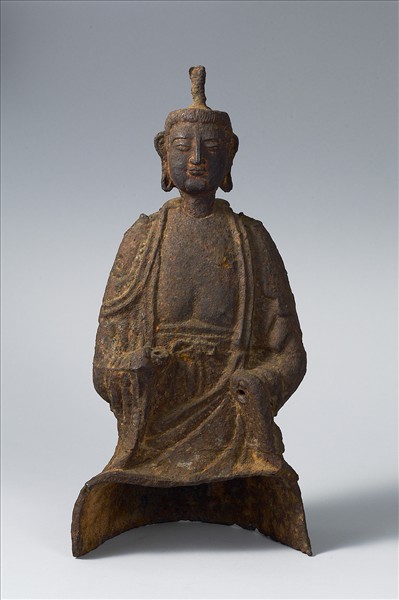 韓國 高麗時代 銅鎏金 菩薩坐像