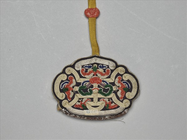 鍍金嵌琺瑯帶扣吉服帶