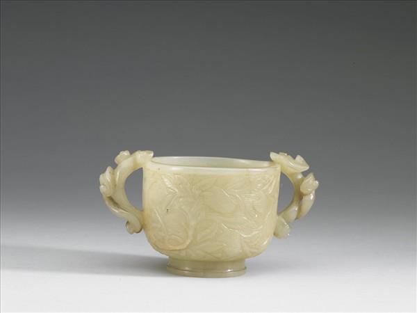 玉雕荔枝靈芝耳爐