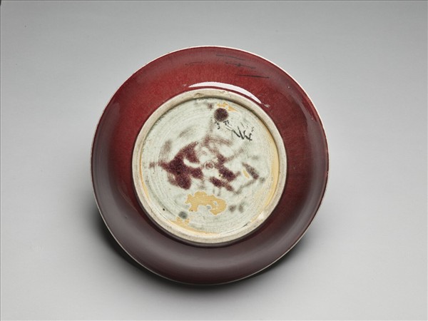 寶石紅釉碗