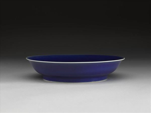 霽青釉盤