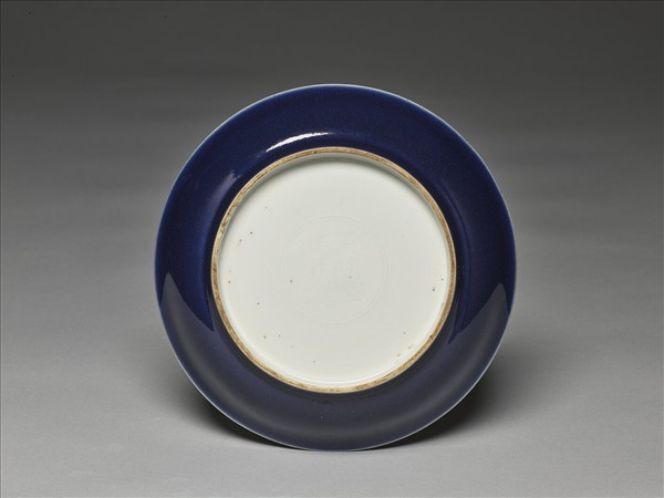 霽青釉盤