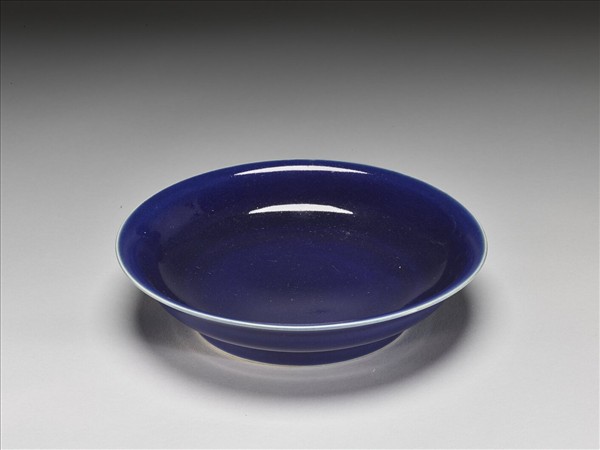 霽青釉盤