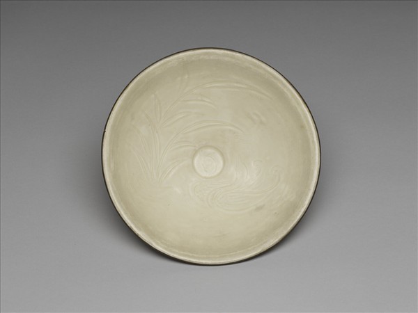 定窯 劃花雙鳧碗