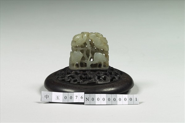 汀渚鷺鷥紋玉頂