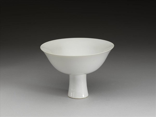 青花花鳥紋高足碗