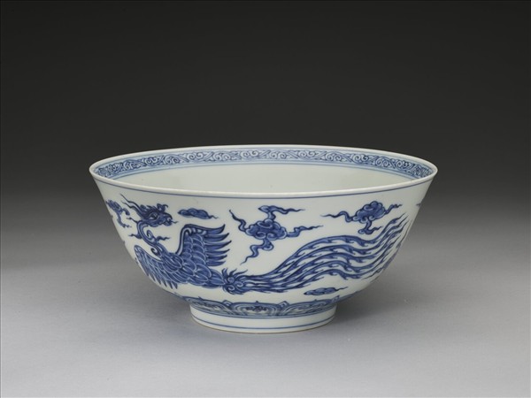 青花龍鳳紋碗