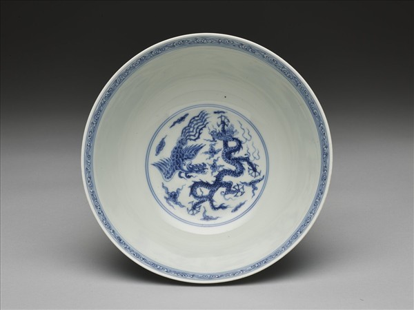 青花龍鳳紋碗