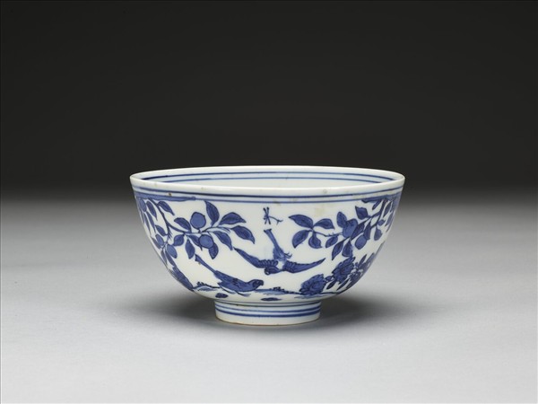 青花花鳥紋碗