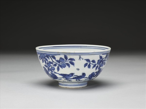 青花花鳥紋碗