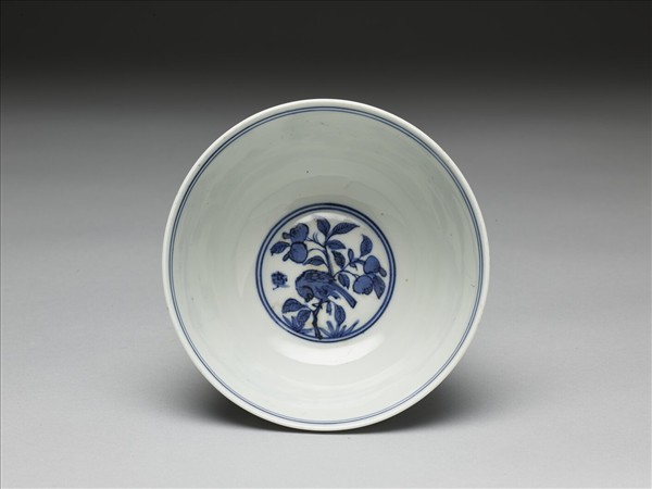 青花花鳥紋碗