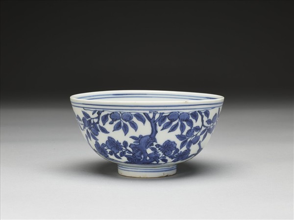 青花花鳥紋碗