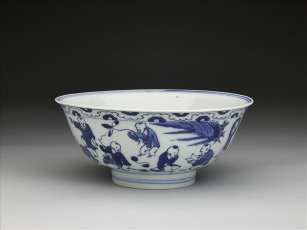 青花嬰戲圖碗