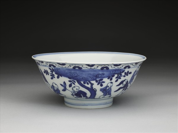 青花嬰戲圖碗
