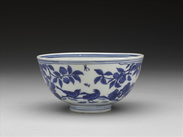 青花花鳥紋碗